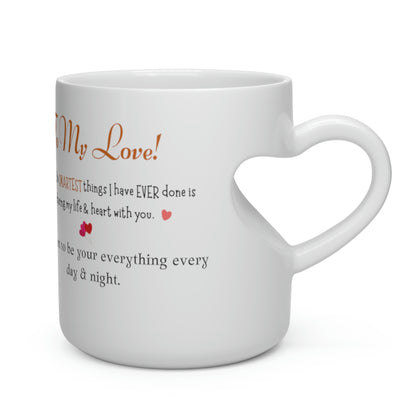 To My Love | Heart Shape Mug